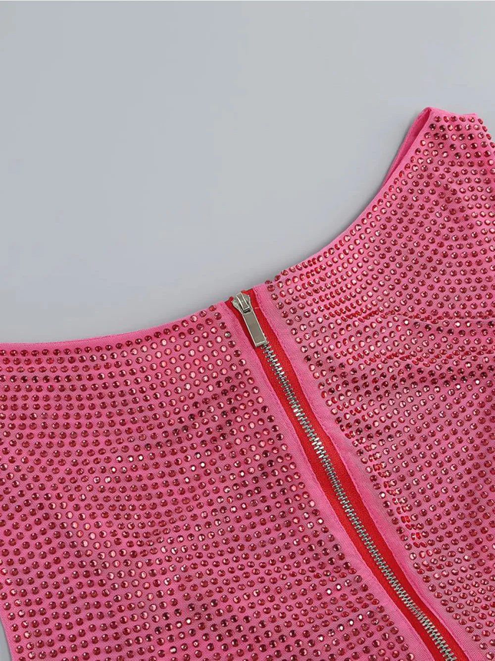 LINNE Cutout Top & Skirt Set in Pink - Image 12