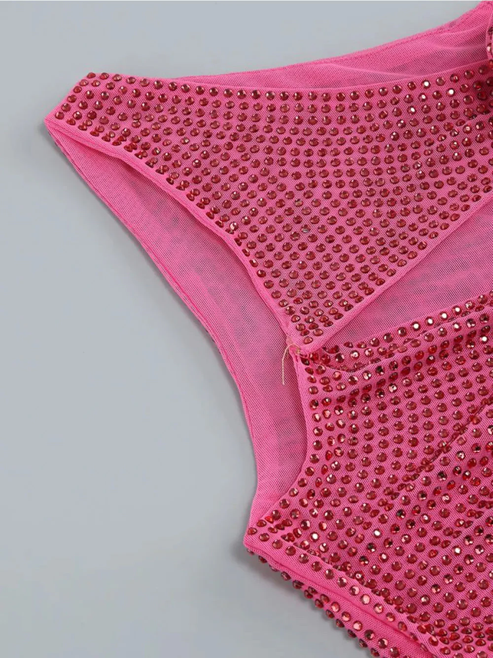 LINNE Cutout Top & Skirt Set in Pink - Image 13