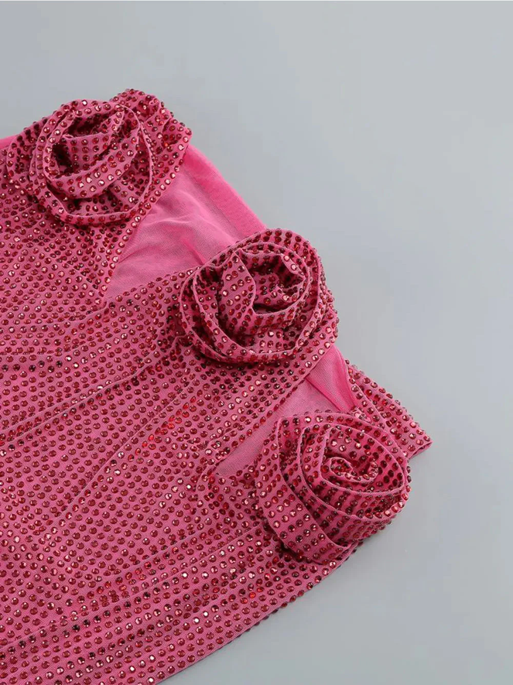 LINNE Cutout Top & Skirt Set in Pink - Image 9
