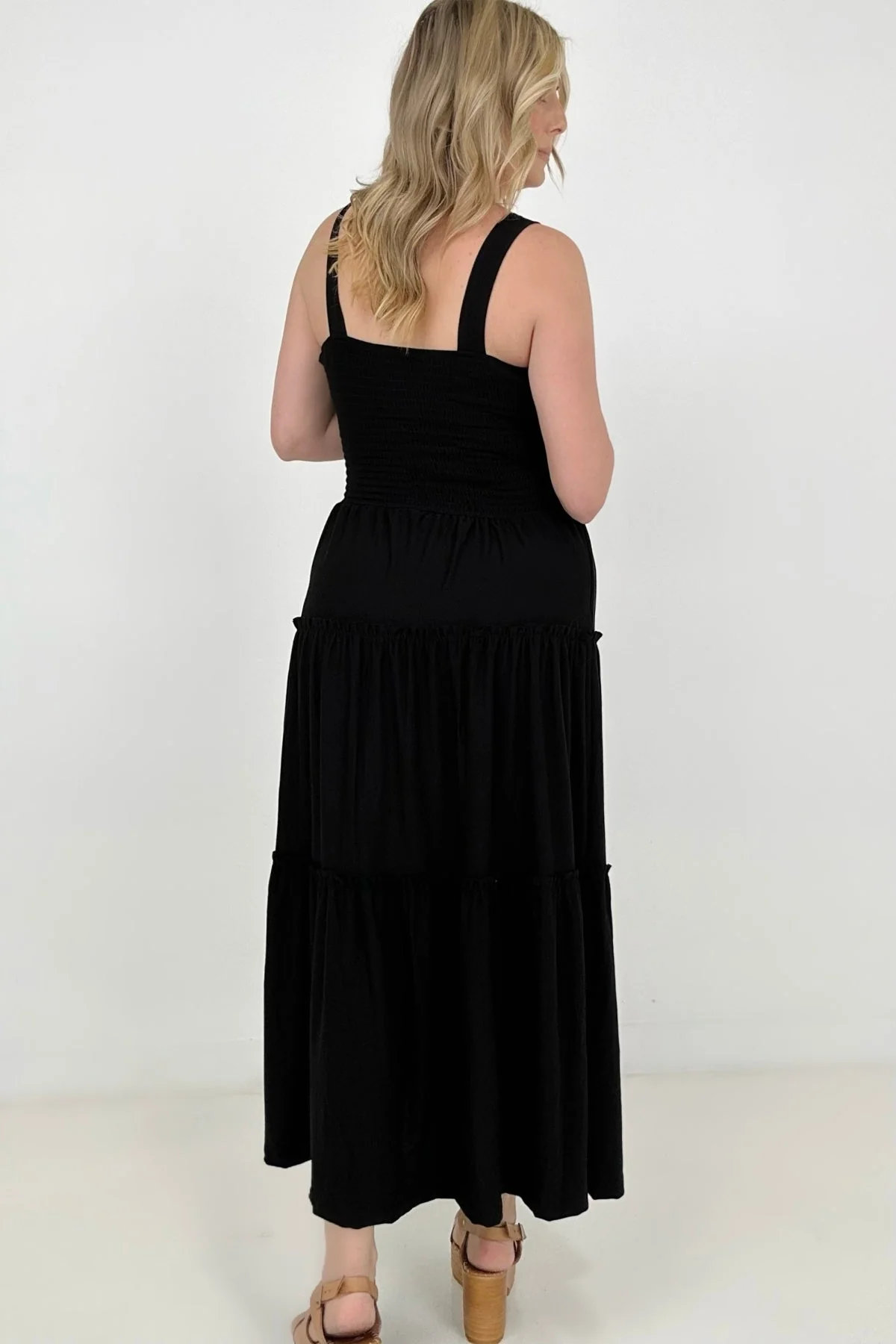 Zenana Smocked Tiered Maxi Dress - Image 10