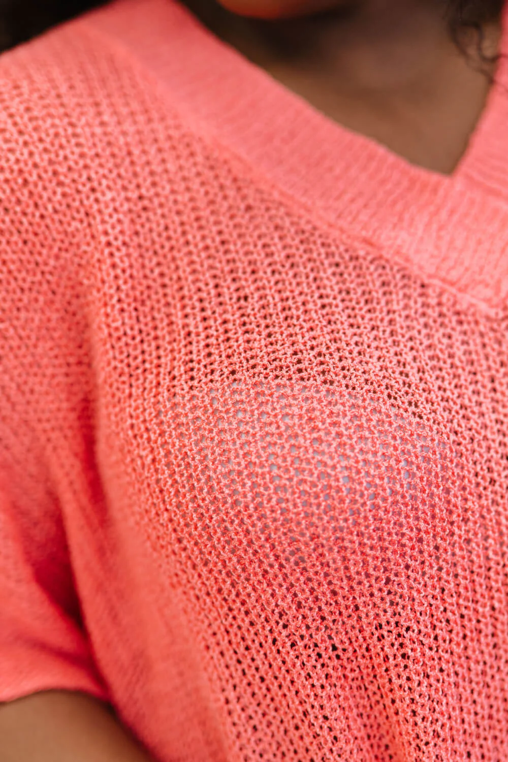 Zenana Lips Are Sealed Full Size Run Openwork Short-Sleeve Sweater - Image 16