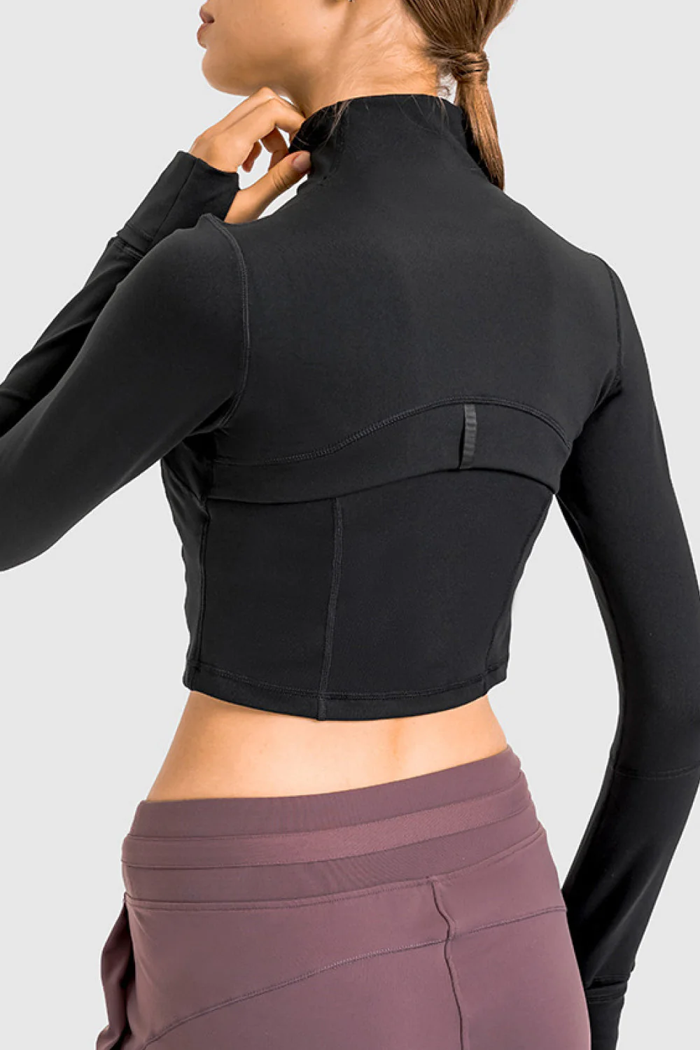 Zip Front Cropped Sports Jacket - Image 15