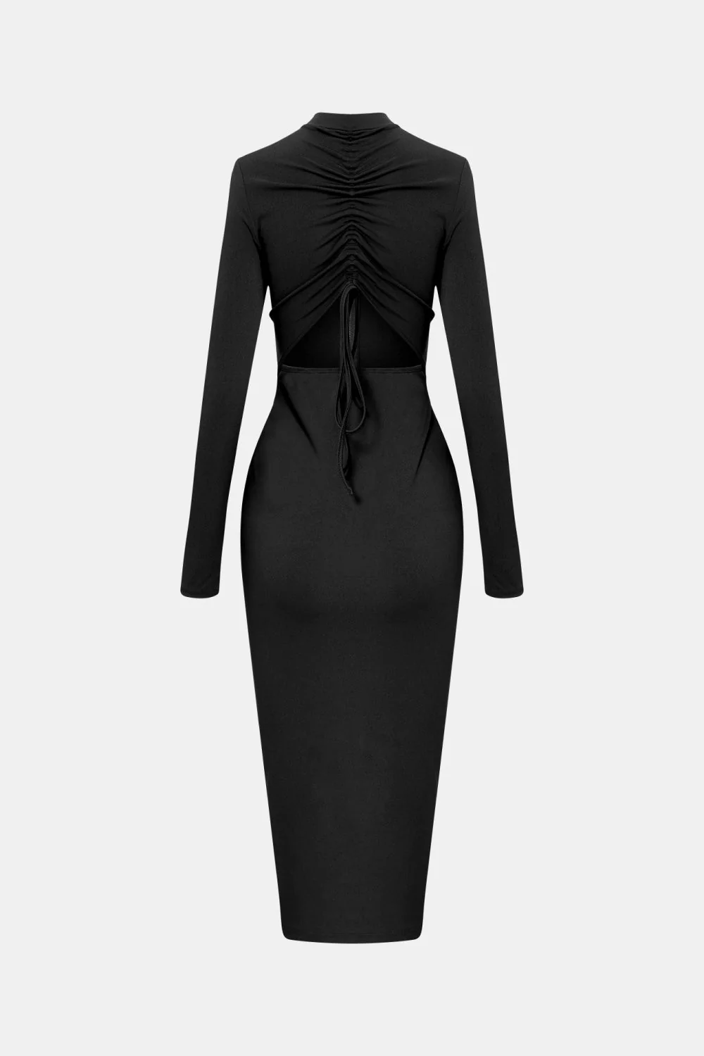 Zip Up Cutout Drawstring Detail Dress - Image 12