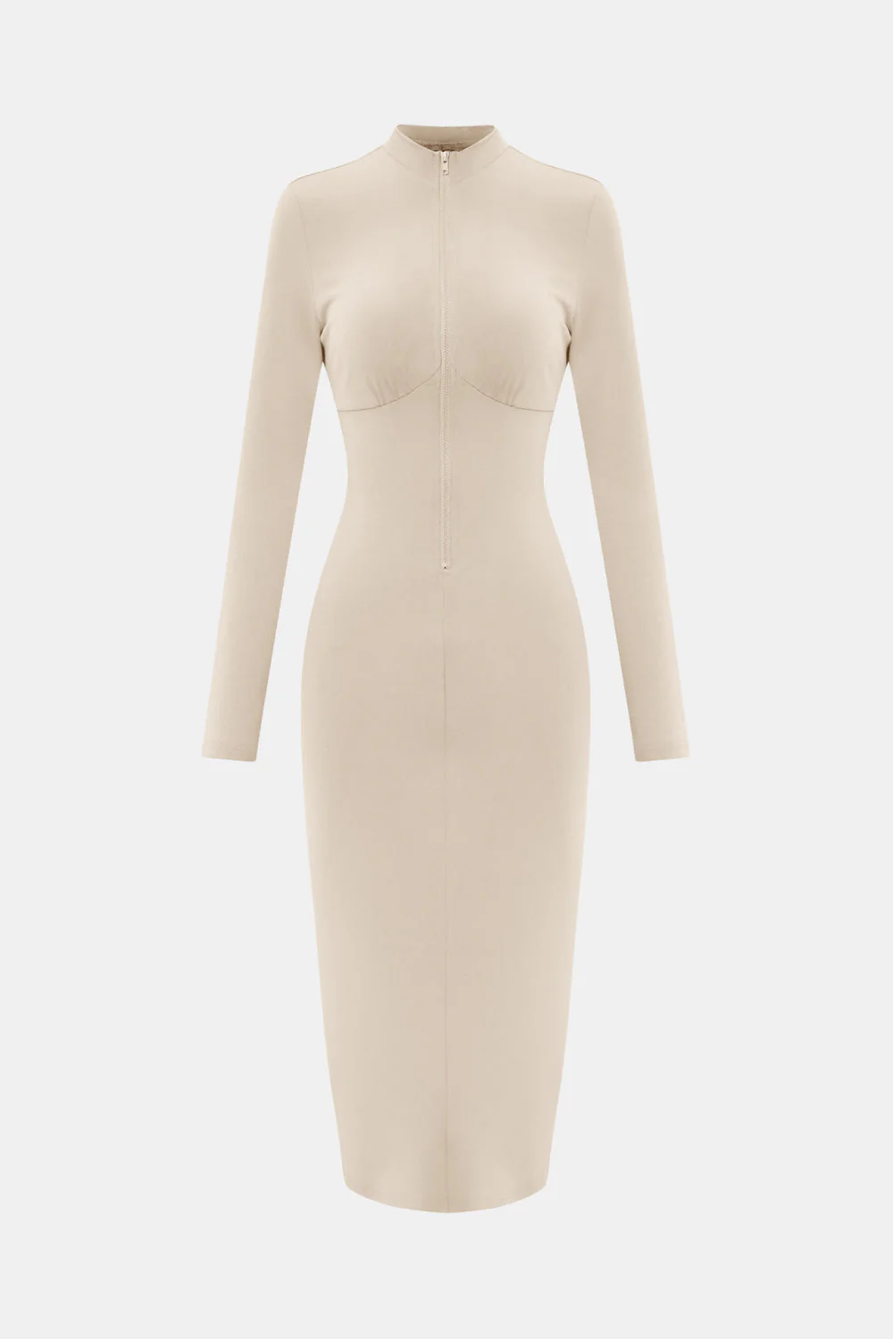 Zip Up Cutout Drawstring Detail Dress - Image 4