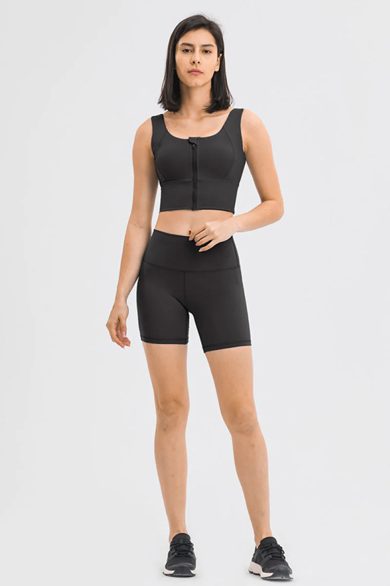Zipper Front Sport Tank Top - Image 10