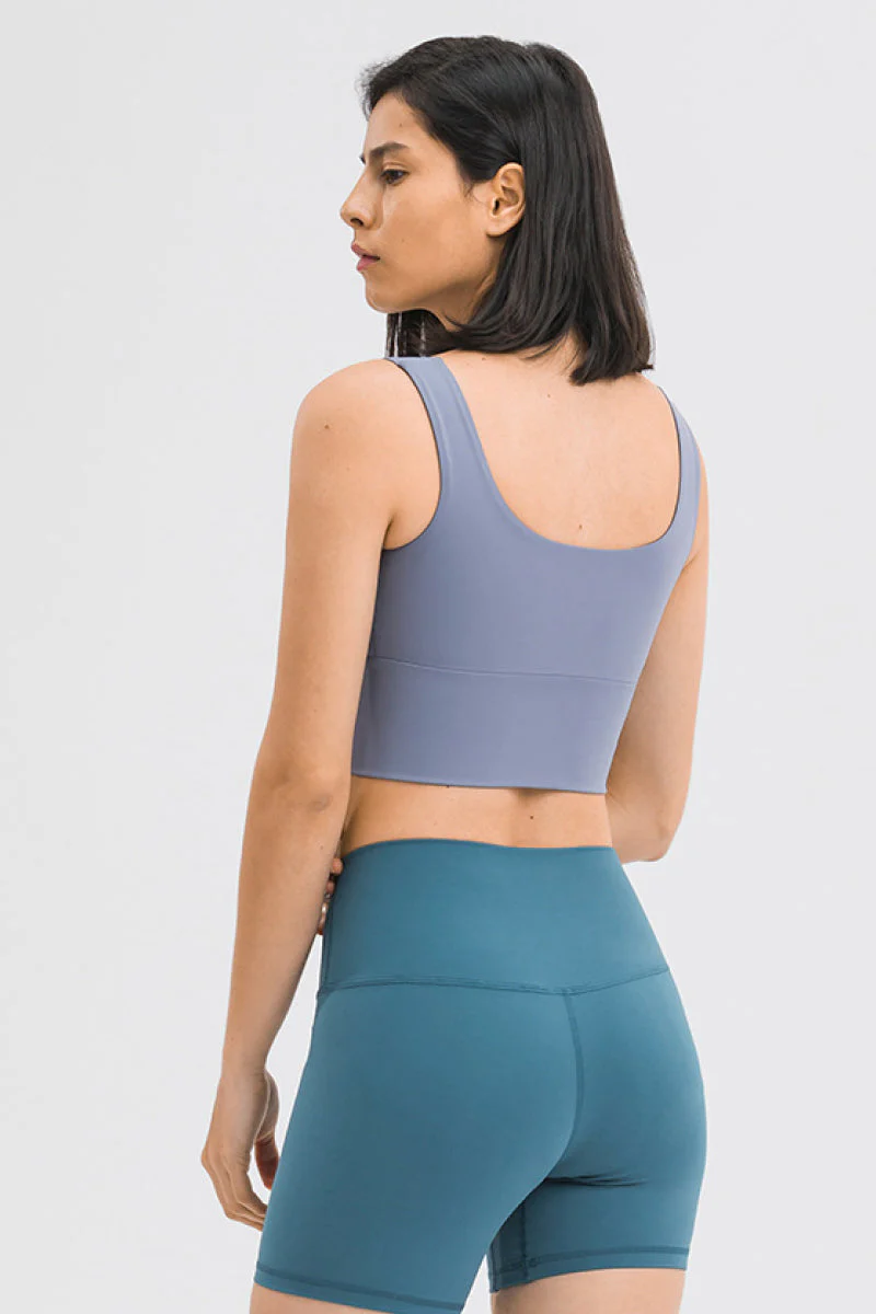 Zipper Front Sport Tank Top - Image 6